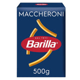 Pasta Barilla Klassieke Maccheroni nr. 44 durumtarwe van hoge kwaliteit, altijd beetgaar, 500 g