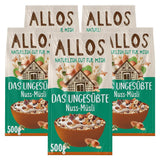 Allos, ongezoete bessenmuesli, verpakking 5 x 500 gram Granen Naty Shop Hazelnoten