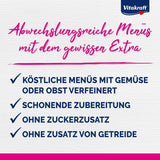 Vitakraft Poésie Création, nat kattenvoer, nat kattenvoer in saus, met kalkoen in kaassaus, multipack, geen toegevoegde suiker of granen (15 x 85g)
