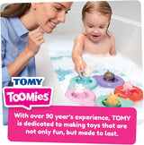 Tomy Toomies Peppa's Pool Party - 5 bekers met verbindingsring met 5 speeltjes voor kinderen Peppa Pig & Friends Water Squirter - badspeelgoed +18 maanden - Kinderbadspeelgoed en zwembadspeelgoed Bebe Toys Naty Shop