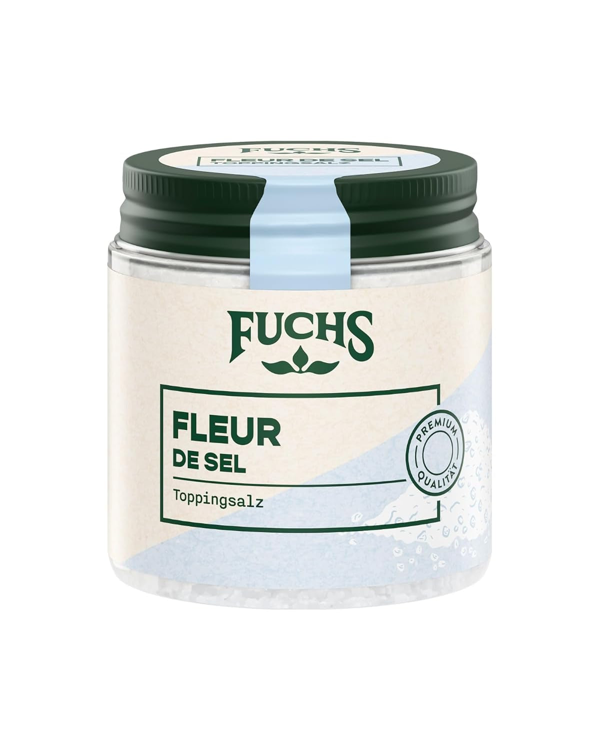 Fuchs Gewürze - Fleur de Sel | Edel toppingzout voor asperges, zeevruchten en vis | Meersalz in Premium Kwaliteit 100 g in wiederverschließbaren Gewürzglas