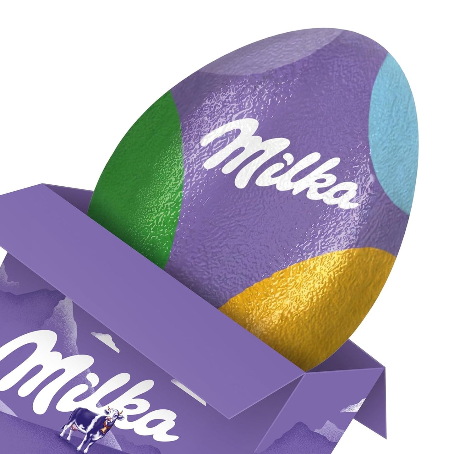 Milkshake Me Egg – chocolade-ei gevuld met mini gekleurde eieren van alpenmelkchocolade – 97g