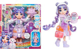 Rainbow High Winter Wonderland - Skyler (blauw) - 28 cm verborgen magische wateraccumulerende sneeuwmodepop met sneeuwpopset, geschikt voor 4-12 jaar oude kinderen en verzamelpoppen Naty Shop Violet (paars)