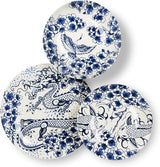 Excelsa Zen serviesset, 18-delig, keramiek, wit en blauw