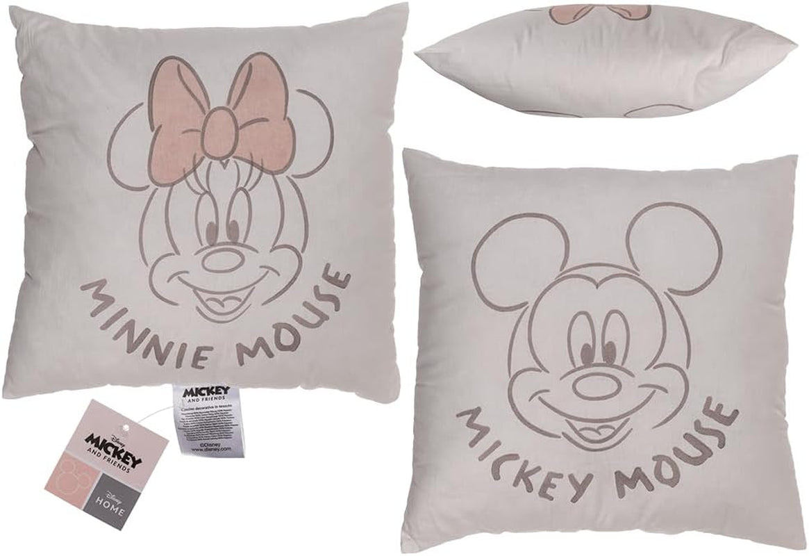 Sierkussen Out of the Blue, Disney, Minnie & Mickey 40 X 40 cm, hoes: 100% katoen, vulling: 100% polyester Naty Shop standaard kussens Standaard titel