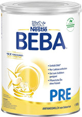 BEBA PRE Eerste melk vanaf de geboorte, babyvoeding met DHA, alleen lactose, geen palmolie, pakket 3 (3 x 800 g) Naty Shop