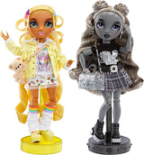 Special Edition Rainbow High Shadow High - Madison Twins Sunny en Luna - 2 modepoppen in gele en grijze designeroutfits, mix & match met accessoires - voor verzamelaars en kinderen van 4-12 jaar