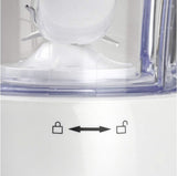 Girmi FR46 Elektrische Mixer, 1,5 Liter, 2 Geschwindigkeiten Met Pulse-Funktion, 4 Edelstahlklingen, Messbecherdeckel, Messbecher Mit Scale, Sicherheitseinrichtung, Weiß/Rot Kitchen Naty Shop