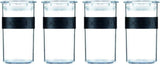 BODUM PRESSO voorraadpotten, kunststof, zwart, 4 x 0,25 l, 3 x 0,6 l, 3 x 1 l, 2 x 2 l Voedselbewaardozen Naty Shop Zwart 0,25 L
