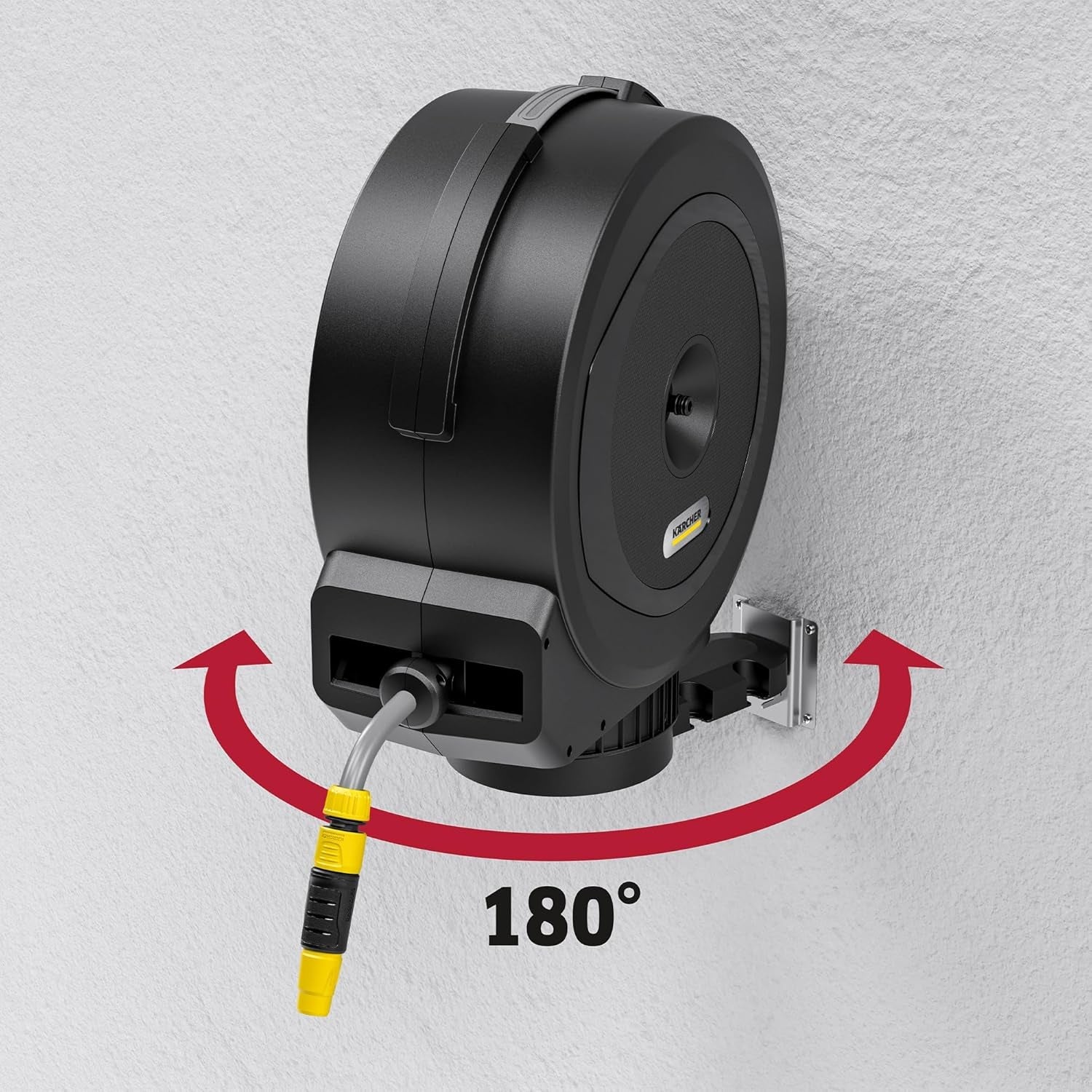 Automatische slangenbox Kärcher HBX 5.35: 35 m slang, aansluitslang: 1,5 m; automatische slangintrekking, handig en flexibel, zwart