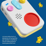 + Interactieve verhalenverteller voor kinderen met audiocontent van 0 tot 10 jaar, audiobox met geluidsfiguur -Ik, nachtlampje, slaaproutine, muzikaal leerspel, Italiaanse versie Jucarii Bebe Naty Shop