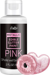 Vloeibare eetbare glitter - 6 metallic kleuren, vloeibaar eetbaar glitterpoeder voor taartversiering, bakken, macarons - metallic voedselkleuring, glitterkleuren voor koekjes, fondant, cakes, muffins