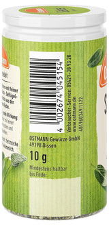 Ostmann Gewürze - Salie gerebelt | Würziges Kräuteraroma für Fleisch- en Gemüsegerichte | 10 g per dosis