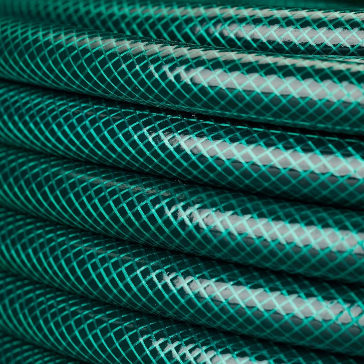 Relaxdays tuinslang 50m universele waterslang 1/2 inch van PP voor het besproeien van bloembedden en gazons donkergroen groen