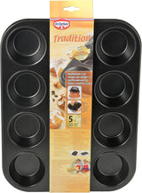 Dr. Oetker Muffinform 12-Er Mini Ø 7 Cm, Cupcakevorm voor veilige muffins, Muffinblech Mit Antihaftbeschichtung, Menge: 1 Stück Vormen en bakplaten Naty Shop