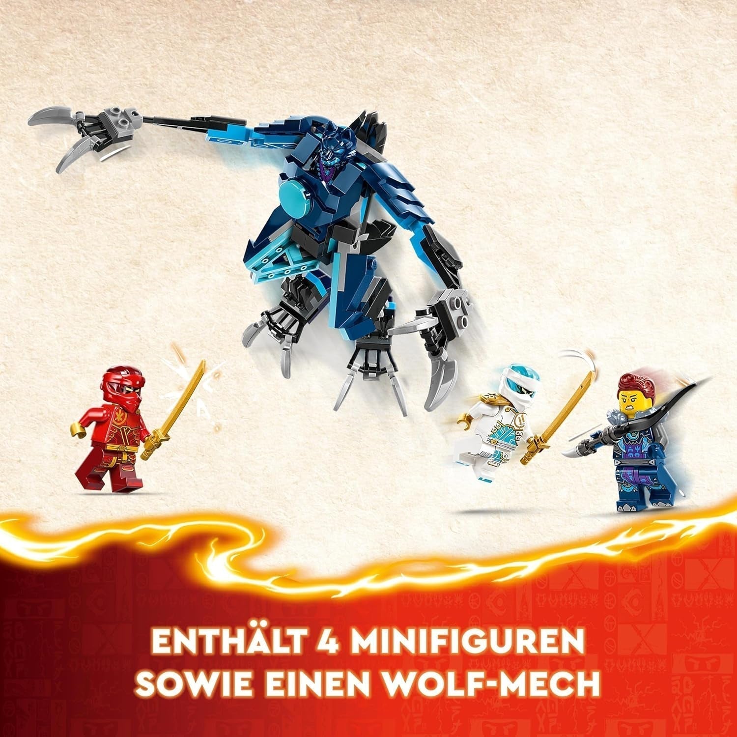 LEGO NINJAGO Kai's brandweermecha-actiefiguur voor kinderen met aanpasbare rode mecha-figuur Ninja-set 4 figuren inclusief Kai en Zane Cadeau voor 7-jarige jongens en meisjes 71808 Bouwsets Beuche in LEGO-Store