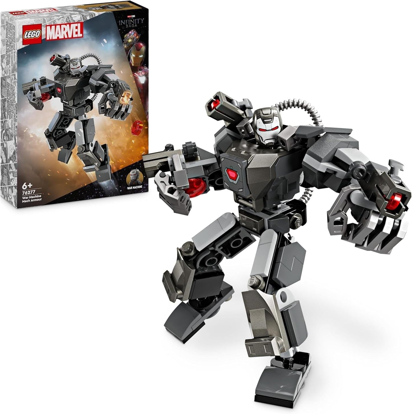 LEGO Marvel War Machine Mech 3-Shooter Superheld bouwbaar speelgoed voor kinderen MCU Legendarisch actiefiguur cadeau voor jongens en meisjes vanaf 6 jaar oud 76277 Bouwsets Beuche in LEGO-Store Single