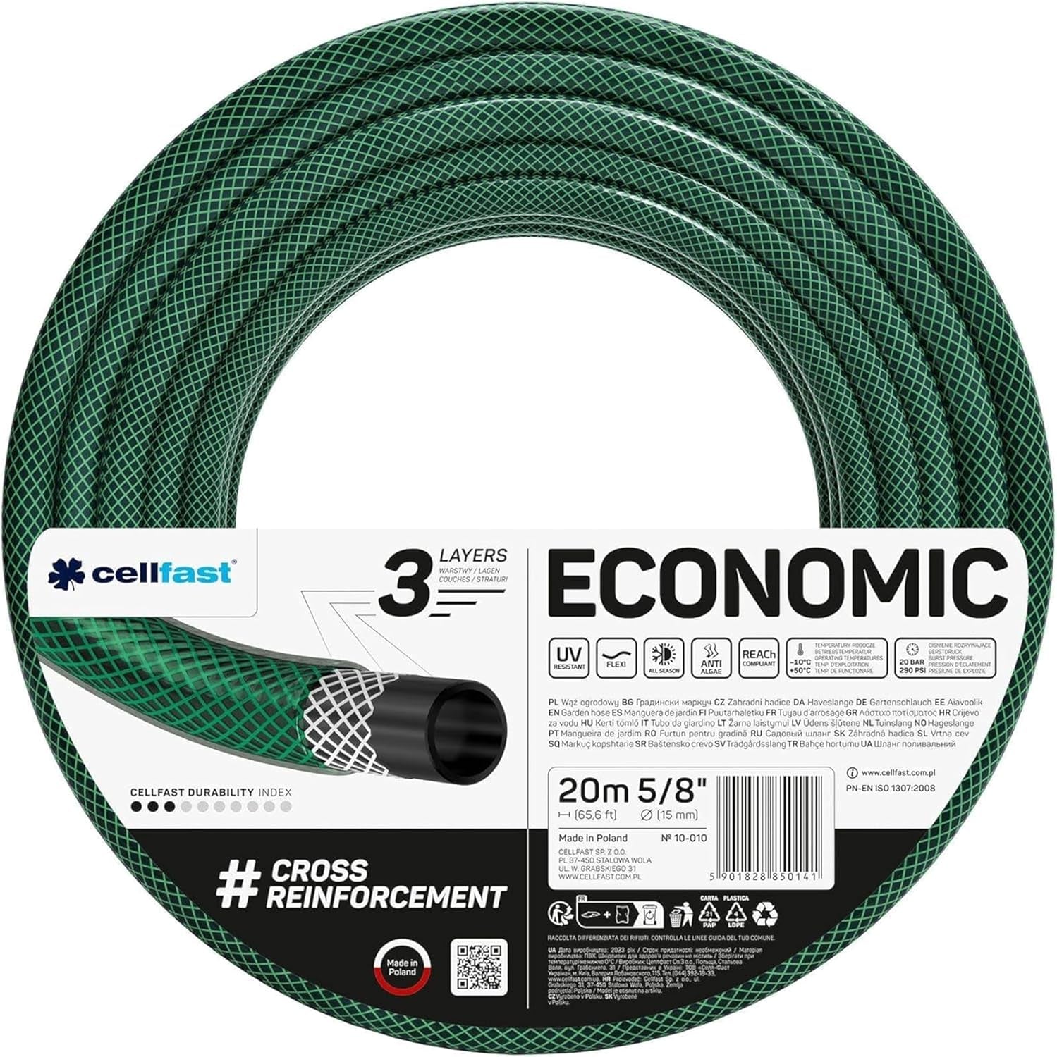 Tuinslang Cellfast ECONOMIC 20m, 5/8", 10-010