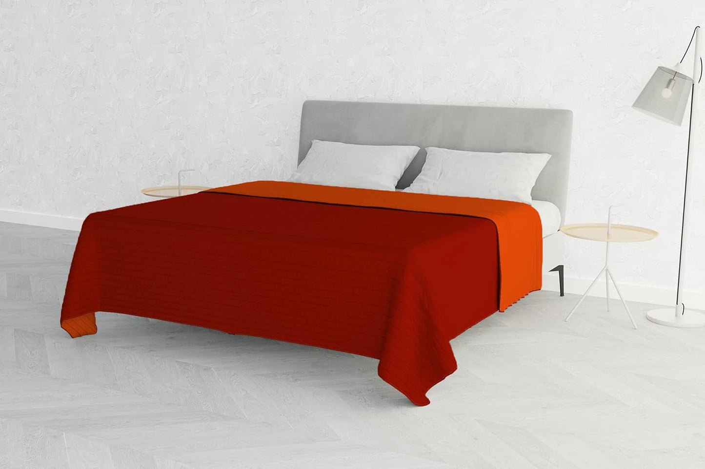 Oranje/roest zomerdekbed van microvezel voor tweepersoonsbed 250 x 250 cm Quilts en dekbedden Naty Shop
