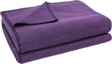 Zoeppritz deken in kleur: Rood, Gemaakt van 65% Polyester, 35% Viscose, Afmeting: 160X200 Cm, 103291-235-160X200 Zoeppritz Bedden en Hoezen Sinds 1828 490 Aubergine 180 X 220 Cm