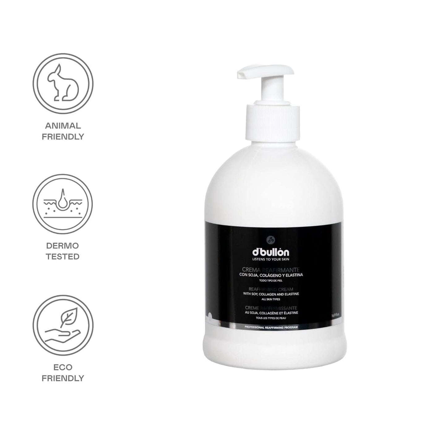 D'Bolón Verstevigende bodycrème met soja, collageen en elastine, 500 ml Cosmetica en Schoonheid Naty Shop