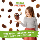 FRECHE FREUNDE Biologische rozijnen, Trockenfrüchte ohne Zucker, ohne Zusatzstoffe, ungeschwefelt, in kleinen Snackboxen, Sultaninen für Kinder, 20er Pack, 20 x (3x14g)