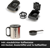 Accu-espressomachine Einhell TE-CF 18 Li-Solo Power X-Change (18 V, 240 ml watertank, voor filterkoffie en koffiecapsules, draaggreep, incl. koffiekopje met deksel, zonder batterij)