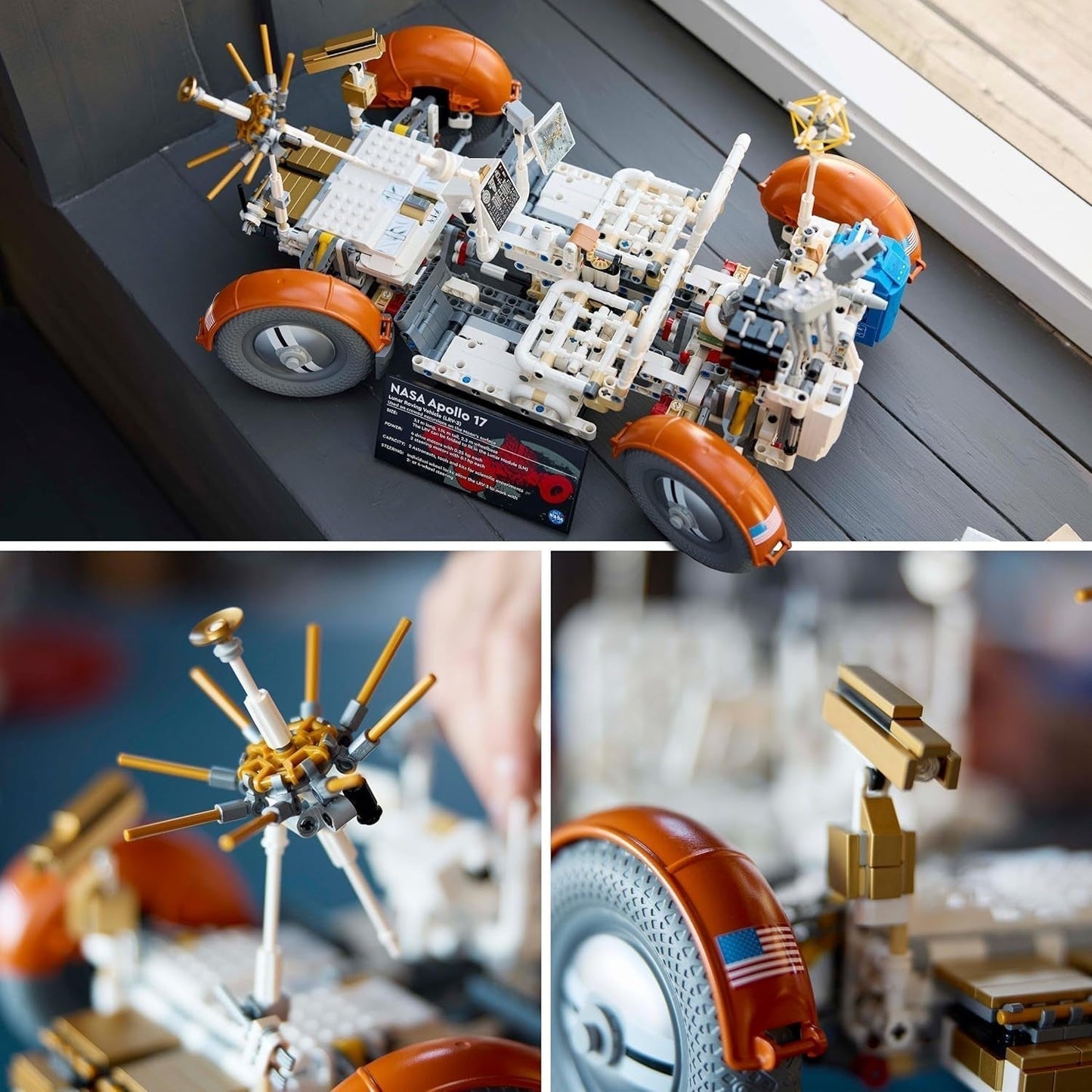 LEGO Technic NASA Apollo Lunar Roving Vehicle (LRV), maanrovermodel voor volwassenen, ruimteverzamelobject voor wetenschapsliefhebbers, bouwspeelgoed, ruimtevoertuigmodel 42182 Bouwsets Besuche in LEGO-Store