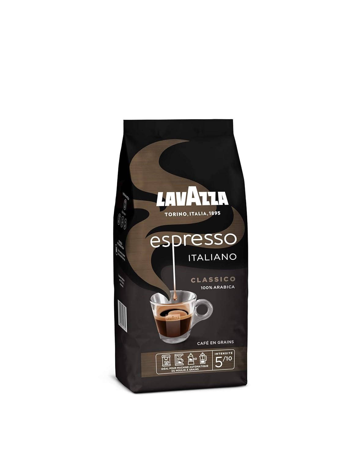 Lavazza Espresso Italiano koffiebonen, 100% Arabica Espresso, evenwichtig en aromatisch, verpakking van 500 g