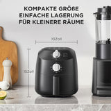 Midea Heteluchtfriteuse 2L, 1150W Airfryer, olievrij, Heteluchtfriteuse, Automatische uitschakelfunctie Huishoudelijke Apparaten Naty Shop