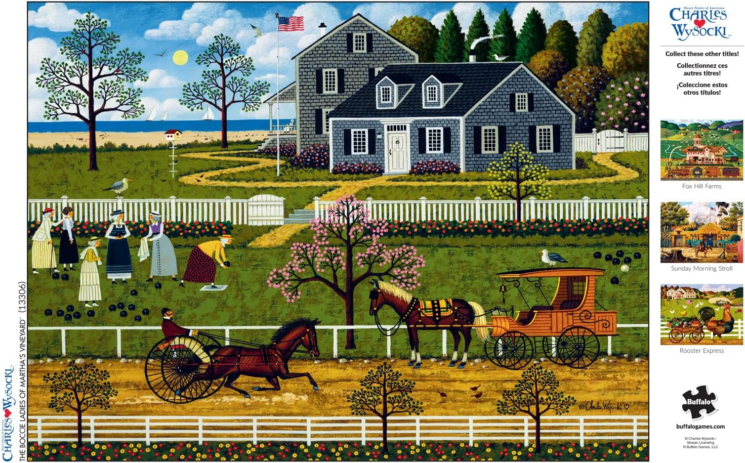 Buffalo Games - Charles Wysocki - Bocce dames van Marthas Vineyard - puzzel 1000 stukjes Puzzel Naty Shop