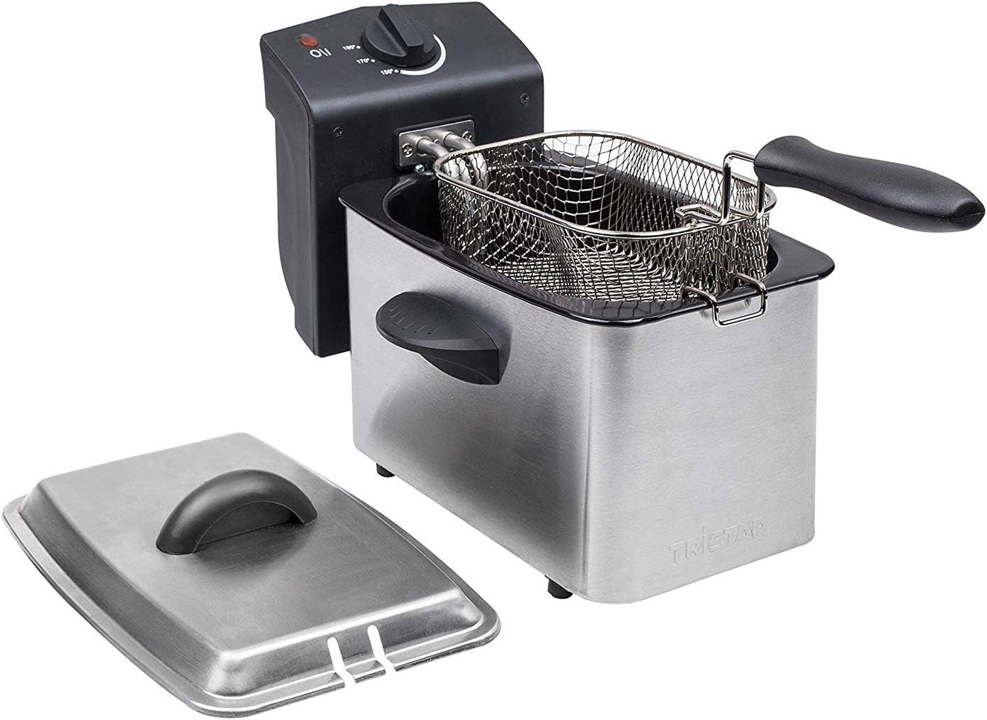 Tristar RVS friteuse - Met 2 liter inhoud, koudezonefunctie en regelbare thermostaat tot 190°C, FR-6919, zilver Apparaten Naty Shop
