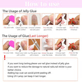 24 stuks korte vierkante Franse tip kunstnagels wit hart ontwerp zwarte acrylnagels volledige dekking