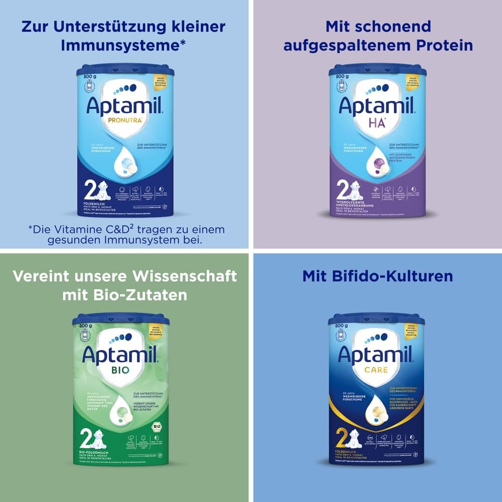 Aptamil Care 2 – Ook geschikt voor baby's geboren via een keizersnede – 1 x 800 g