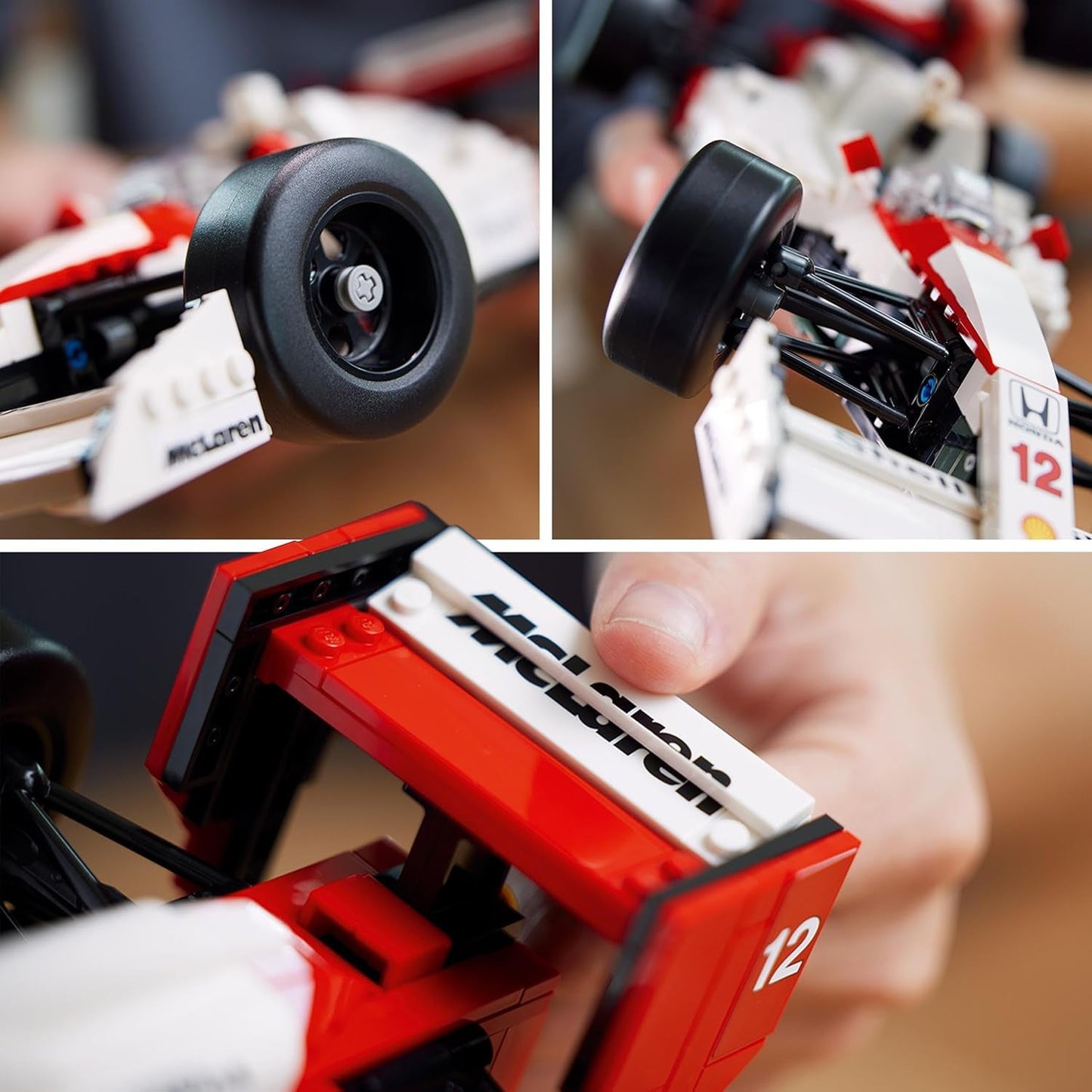 LEGO Icons Mclaren MP4/4 & Ayrton Senna modelautoset, F1 racewagenset voor volwassenen met racer-minifiguur, verzamelobject, cadeau-idee voor mannen, vrouwen, hem en haar 10330 bouwsets Bekijk de LEGO-Store