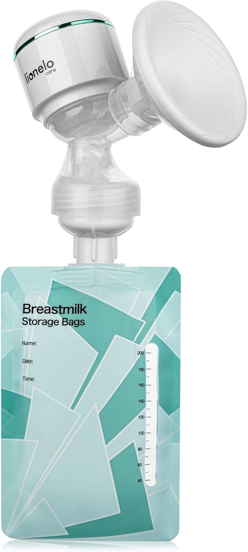 LIONELO Elektrische moedermelkpomp LIONELO Fidi plus 180 ml, energiebesparende draagbare pomp, 9 massageniveaus, gebruiksduur 150 min Accessoires Voeding en borstvoeding Bebe Naty Shop