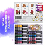 Magicat Haarkrijt voor meisjesset I 10 wasbare kleuren en 5 haarelastiekjes I Cadeau voor meisjes van 4 tot 10 jaar I Creatief cadeau voor kinderverjaardagsfeestje 2025 I Veilig en kleurrijk Naty Shop Haarverf