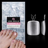 Ballerina Gel Nagel Tips 216 stks 12 Maten Zachte Gel Nagel Tips Volledige Dekking Nagelverlenging Set Semi Matte DIY Thuis Kunst
