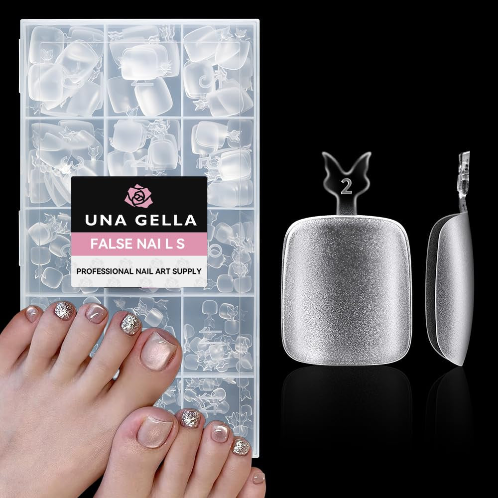 Ballerina Gel Nagel Tips 216 stks 12 Maten Zachte Gel Nagel Tips Volledige Dekking Nagelverlenging Set Semi Matte DIY Thuis Kunst