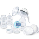 NUK Nature Sense Handkolf | Voedingsset met handkolf, flessen en zoogcompressen Ultra Dry Comfort | 6 stuks Accessoires voor babyvoeding en borstvoeding Naty Shop Single Met temperatuurregeling