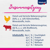 Vitakraft Poésie Délice, Country Selection, Nassfutter Katze, Katzennassfutter Gelee, met kip, met rundvlees (1 pak met 6x 85g)