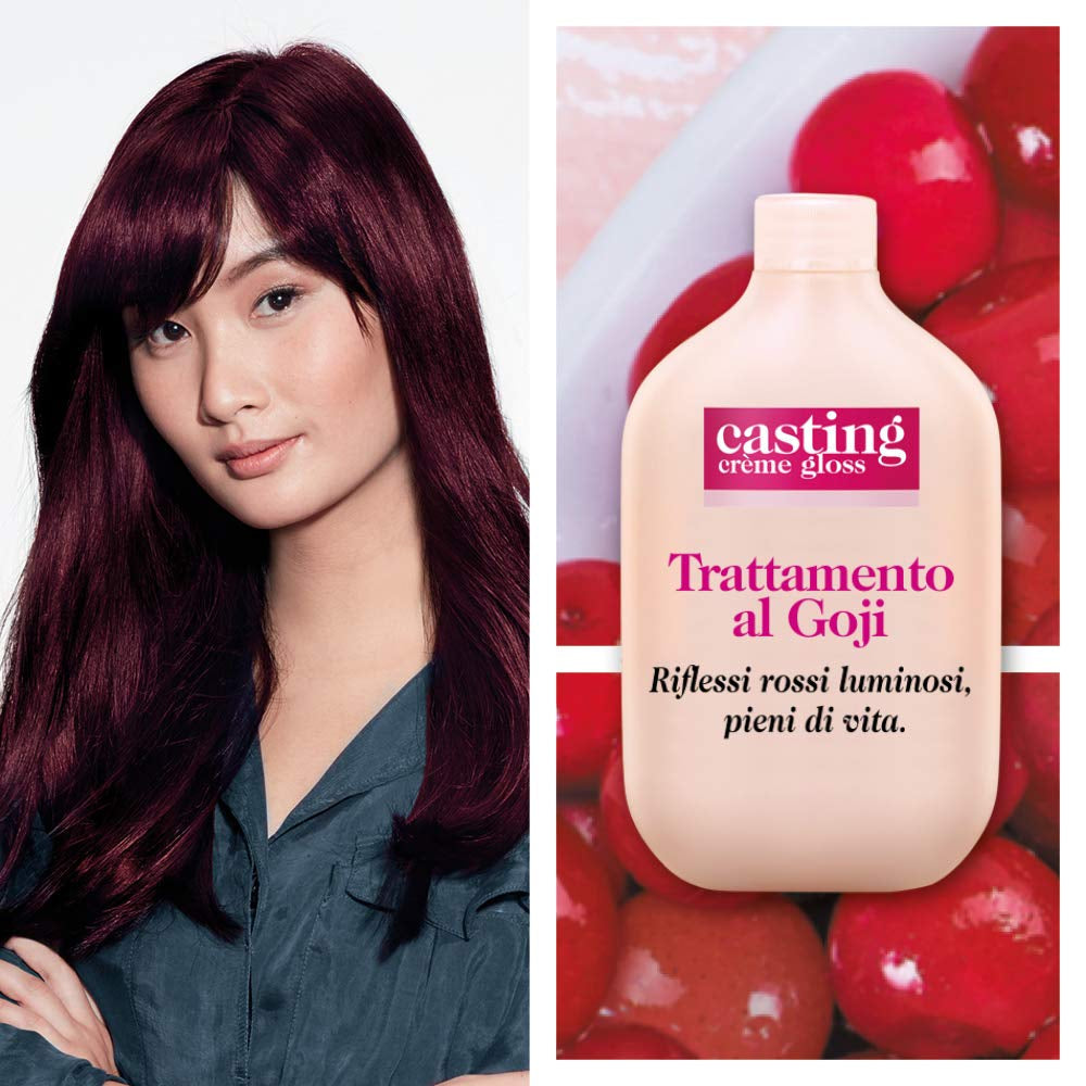 Haarverf Casting Creme Gloss zonder ammoniak N360 Zwarte kers Haarverf Naty Shop