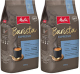 Melitta Barista Classic Espresso, hele koffiebonen 1kg, malen, koffiebonen voor automatische espressomachines, sterke branding, intensiteit 5 (pak van 2)
