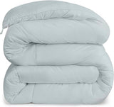 Utopia Bedding All Season-dekbed 250g/m² Pluche gesiliconiseerde vezelvulling tweepersoonsbed in doos gestikt (tweepersoonsbed XL lichtgrijs) Naty Shop Quilts & Quilts