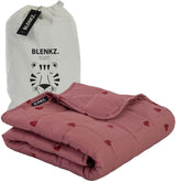Verzwaarde babydeken | 3,5 kg | 100X150Cm | Therapiedeken | Verzwaarde dekens | Zware deken (blauw tijgergezicht, 3,5 kg - 100 x 150 cm) BLENKZ bedden en dekens. Hart roze rood 3,5Kg-100X150 Cm