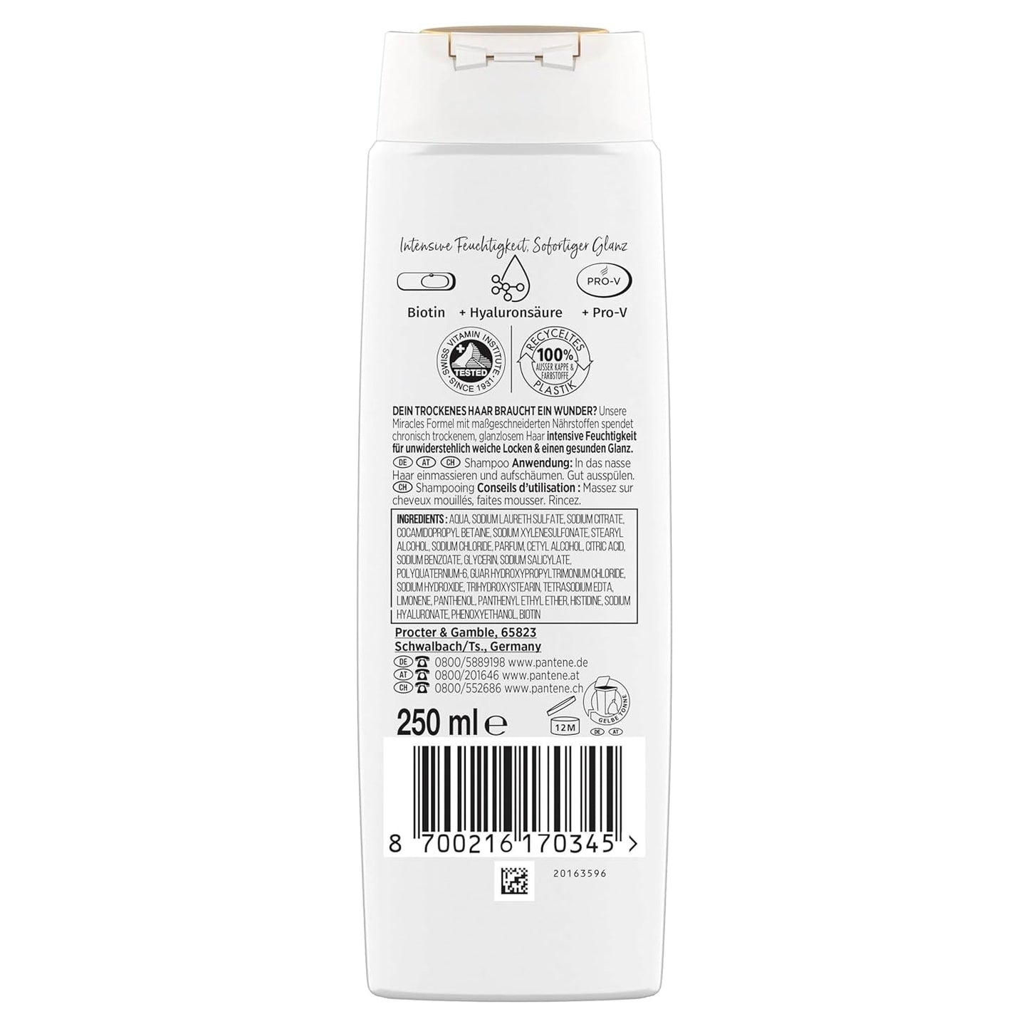Pantene Pro-V Hydra Glow Hydraterende Shampoo met Biotine voor droog, beschadigd haar Pantene Douche & Bad