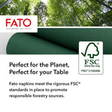 Zachte en delicate papieren wegwerpservetten, 40 stuks servetten, maat 38X38, gevouwen in 4 2 lagen, witte kleur, 100% puur cellulosepapier, FSC-certificaten (pak van 3)