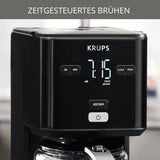Krups Smart'n Light koffiemachine met timer, voor 1,25 liter filterkoffie, warmhoudfunctie, automatische uitschakeling, zwart, KM600810