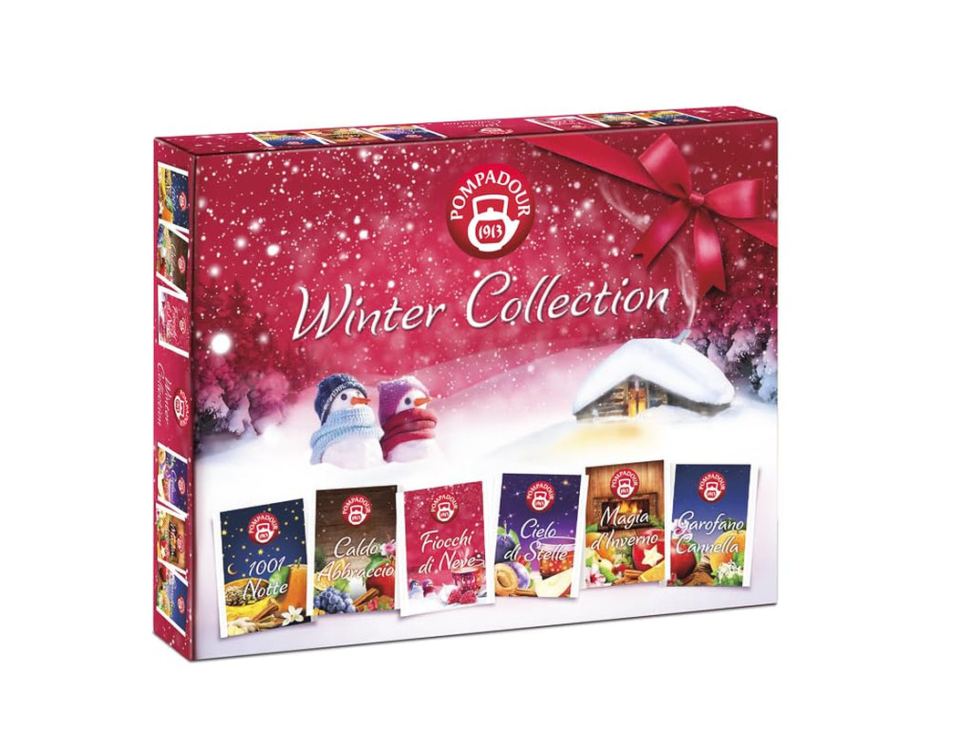 Pompadour 1913 Wintercollectie Assortiment cafeïnevrije fruit- en kruidenthee - 1 x 30 theezakjes (82,5 gram)