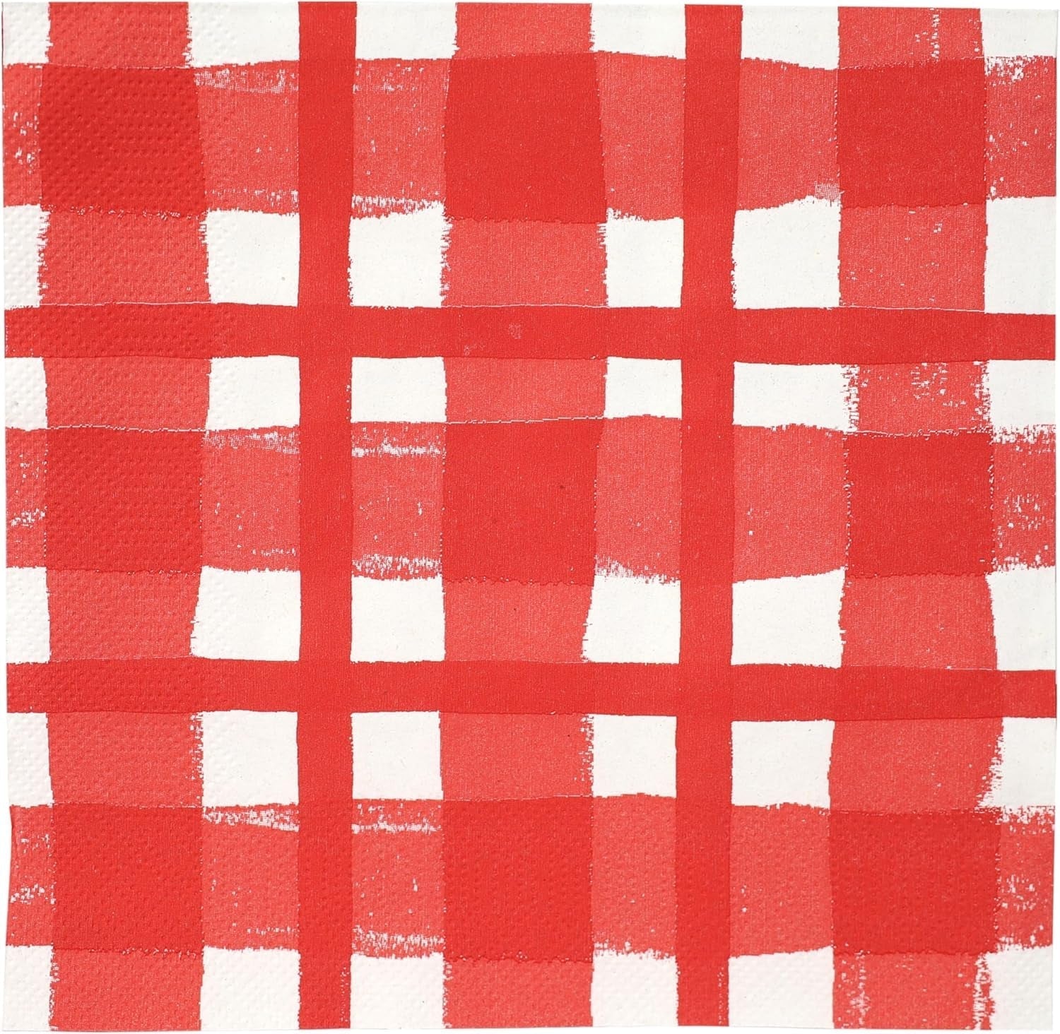 Talking Tables 20 x gele gingham wegwerp servetten van gerecycled papier voor buiten zomerpicknicks en diners, milieuvriendelijk voor verjaardagsfeestjes, Pasen, bruiloften, barbecues, 3-laags 33 cm